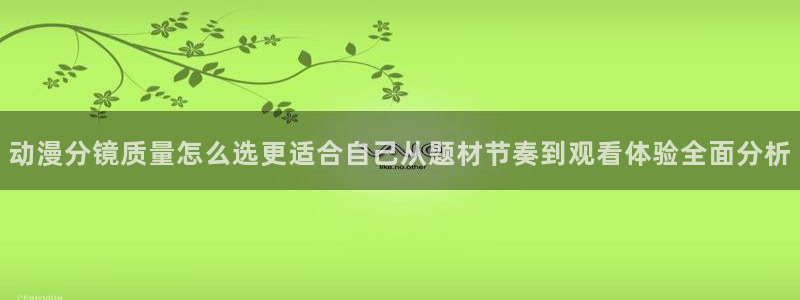 动漫热度榜:动漫分镜质量怎么选更适合自己从题材节奏到观看体验全面分析