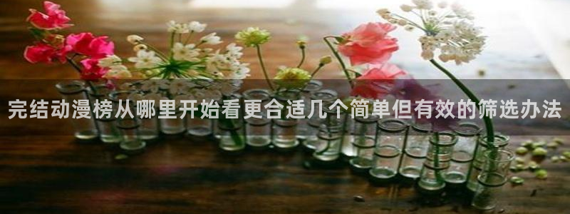 热门连载动漫：完结动漫榜从哪里开始看更合适几个简单但有效的筛选办法